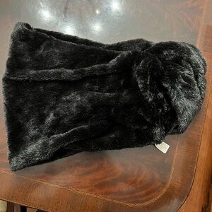 BP (Nordstroms Brass Plum section) black infinity scarf. Good condition